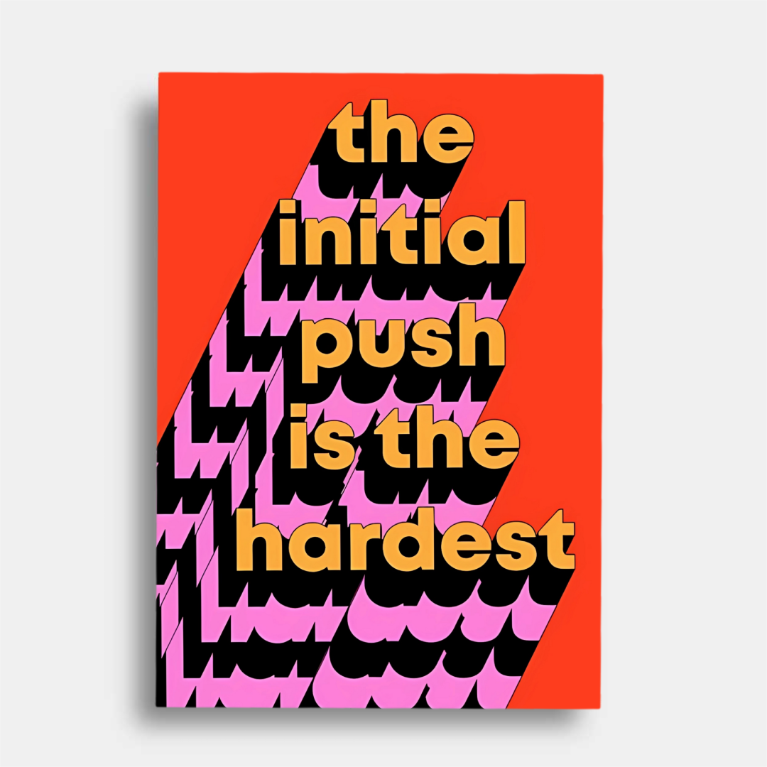 The initial push   - poster