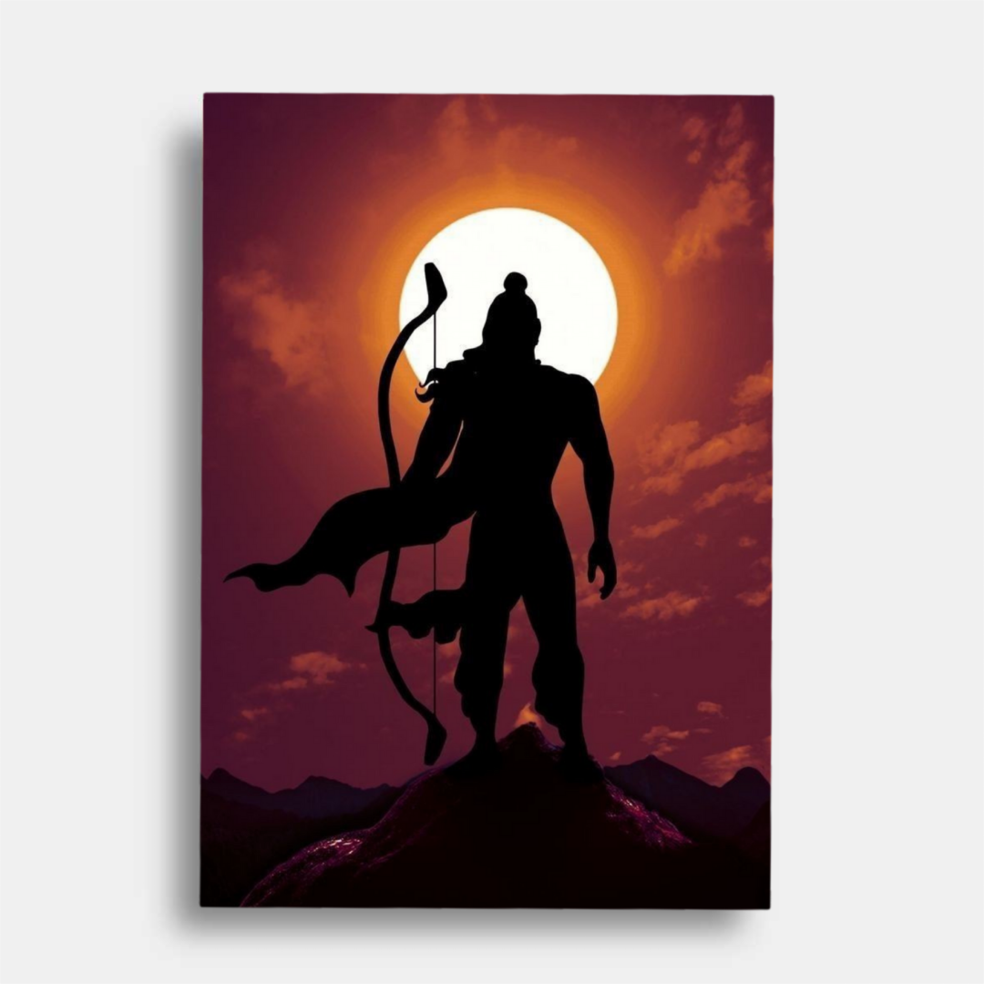 Shree ram sun set - poster