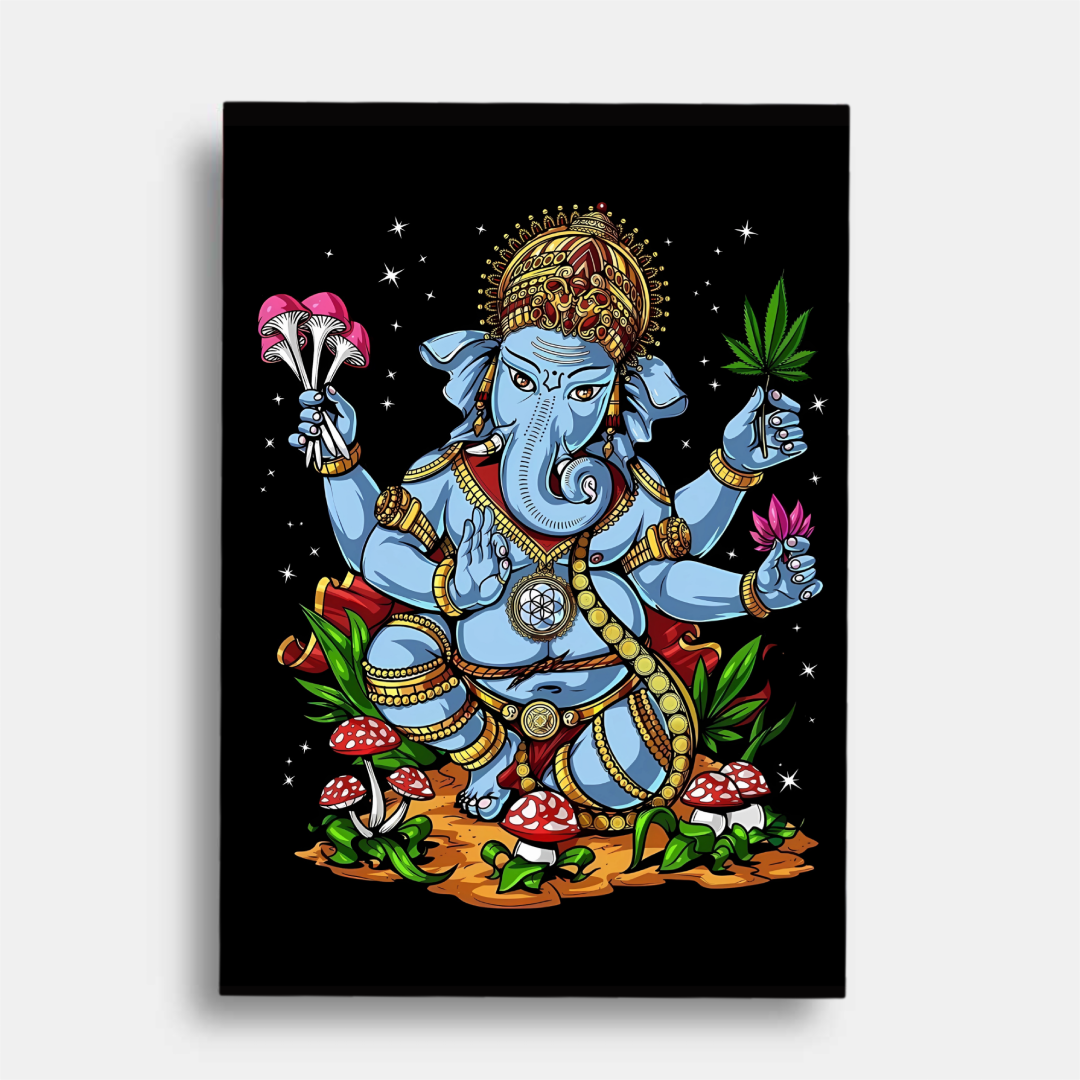 Ganesha blue     - poster