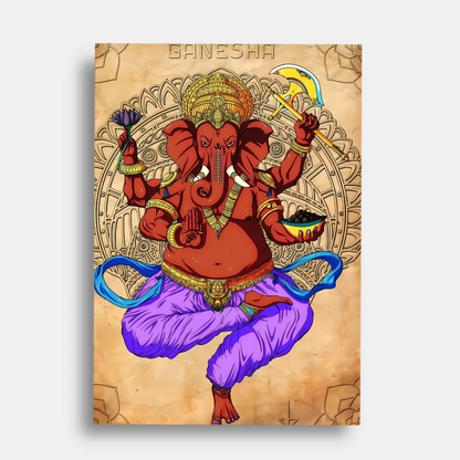 Ganesha red      - poster