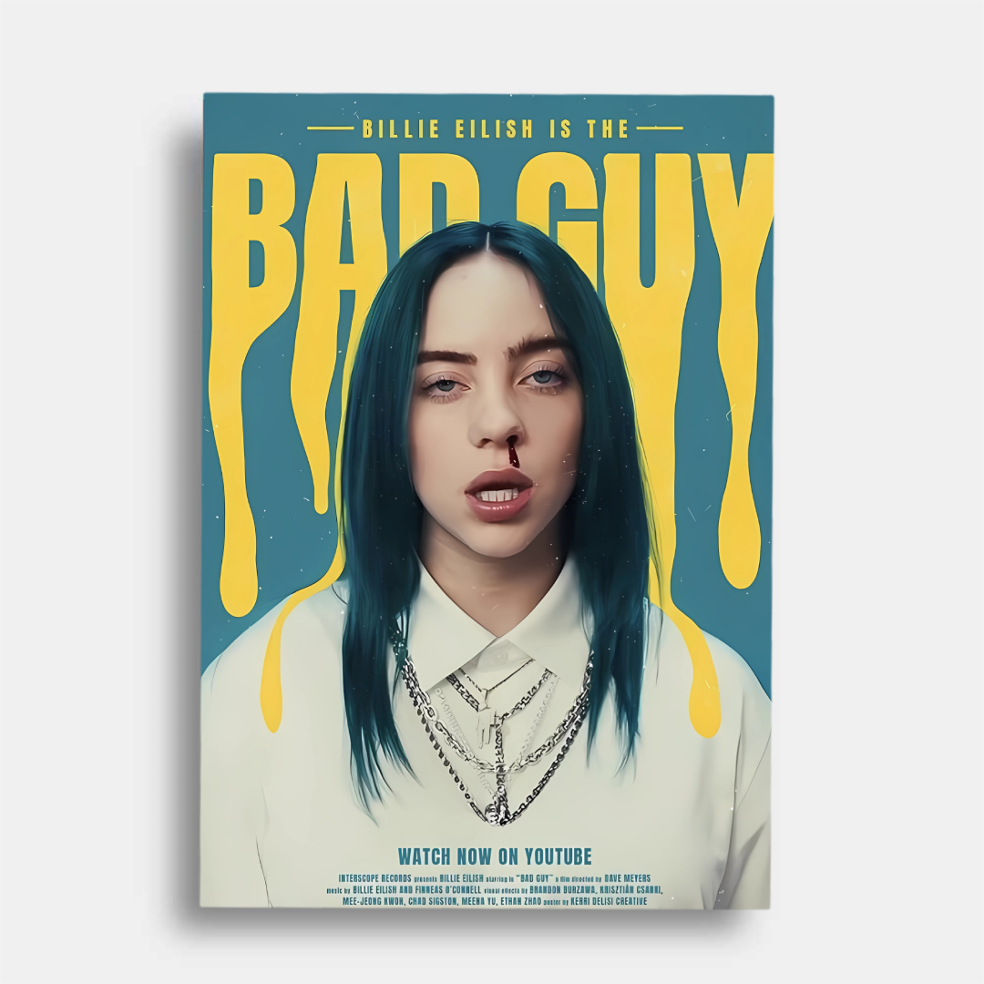 Beillie eilish bad guy  - poster