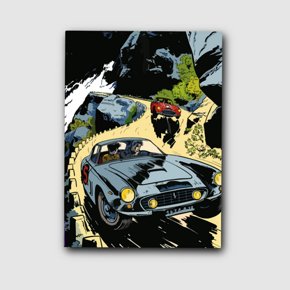 Retro car  - poster