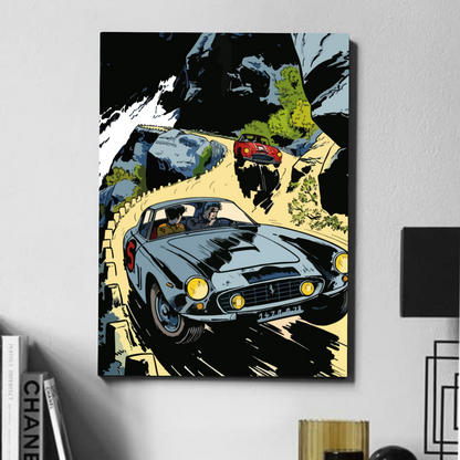 Retro car  - poster