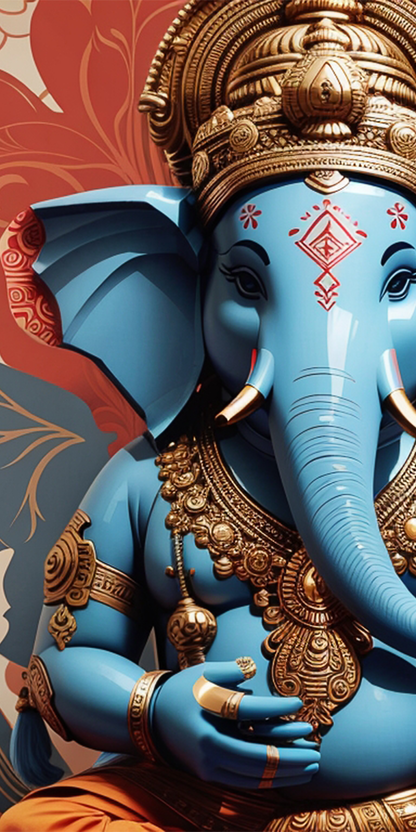 Ganesh Blue - Mobile Skin (3D Textured) FC1358