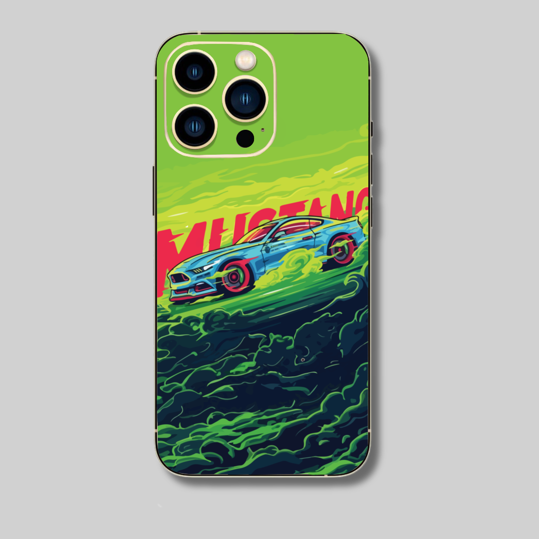 Greeen Mustang - Mobile Skin (3D Textured) FC1294