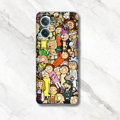 Rick and Morty Doodle - Mobile Skin (3D Textured) FC1302