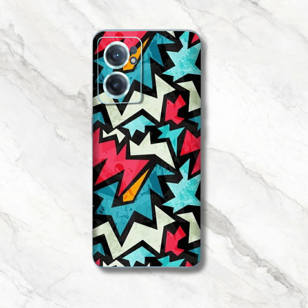 Blue pink pattern - Mobile Skin (3D Textured) FC1157