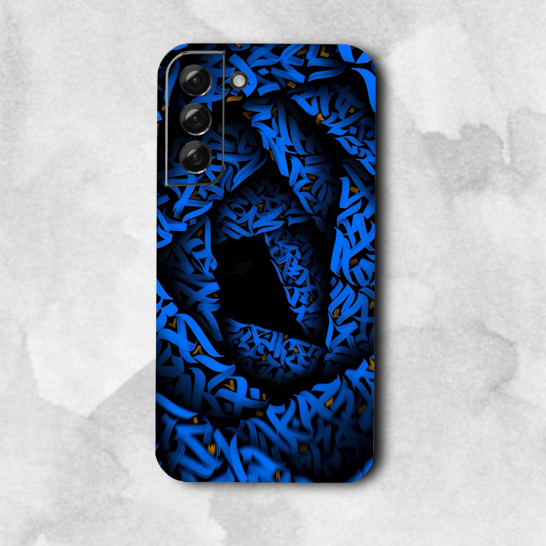 Blue 3D pattern   - Mobile Skin (3D Textured) FC1396