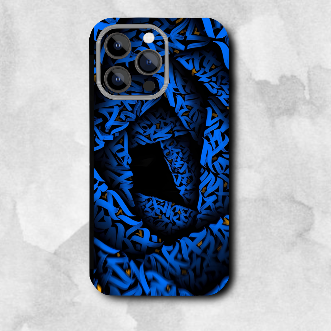 Blue 3D pattern   - Mobile Skin (3D Textured) FC1396