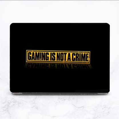 Gaming is not crime - LAPTOP SKIN