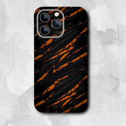 Orange black pattern - Mobile Skin (3D Textured) FC1282