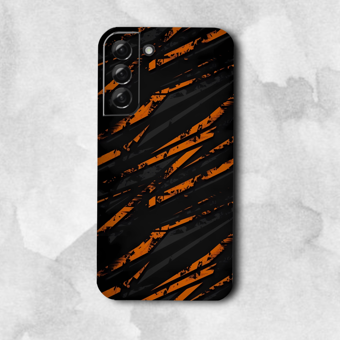 Orange black pattern - Mobile Skin (3D Textured) FC1282