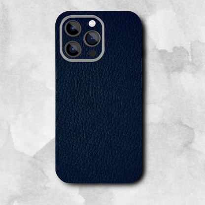 Navy blue leather - Mobile Skin (3D Textured) FC1292