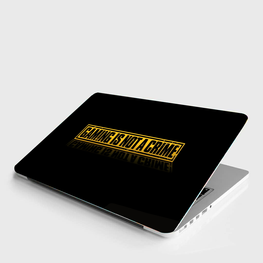 Gaming is not crime - LAPTOP SKIN