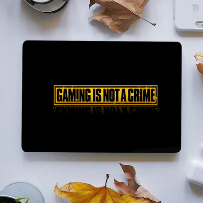 Gaming is not crime - LAPTOP SKIN