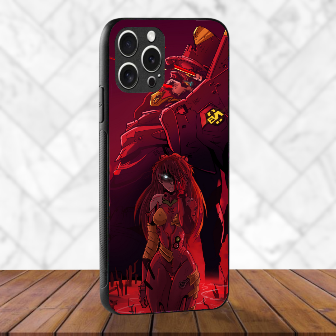 Eva destroyed  - Glass Case Phone Cover