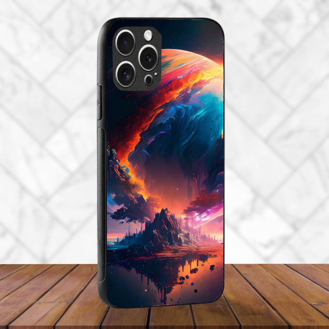 Cosmic empire - Glass Case Phone Cover