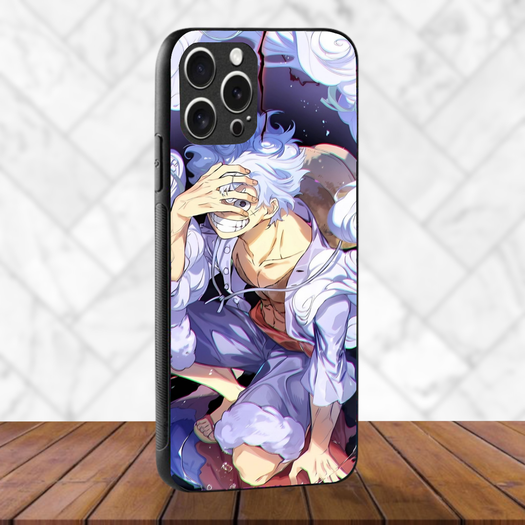 Gear 5 laugh - Glass Case Phone Cover