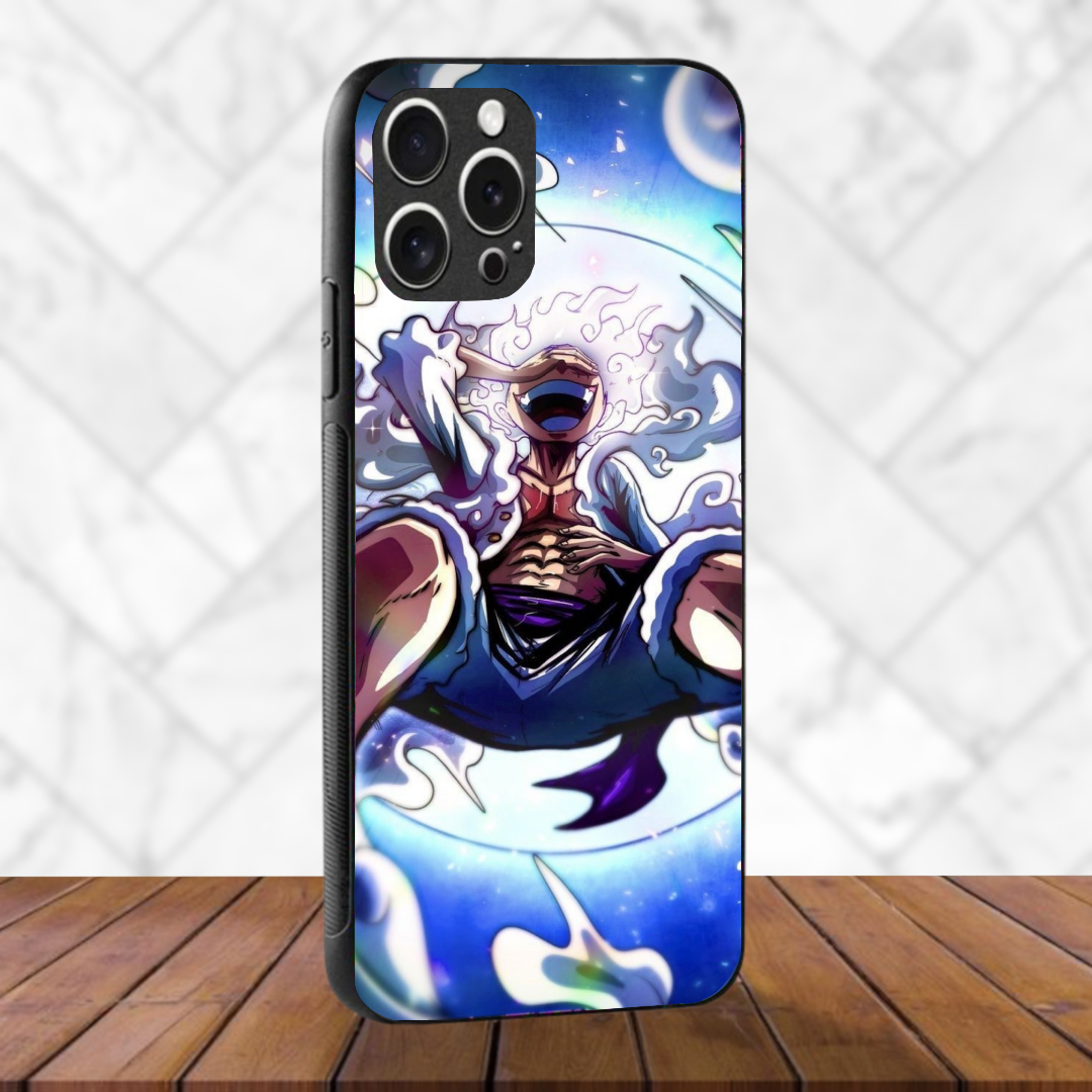 Gear 5 moon - Glass Case Phone Cover