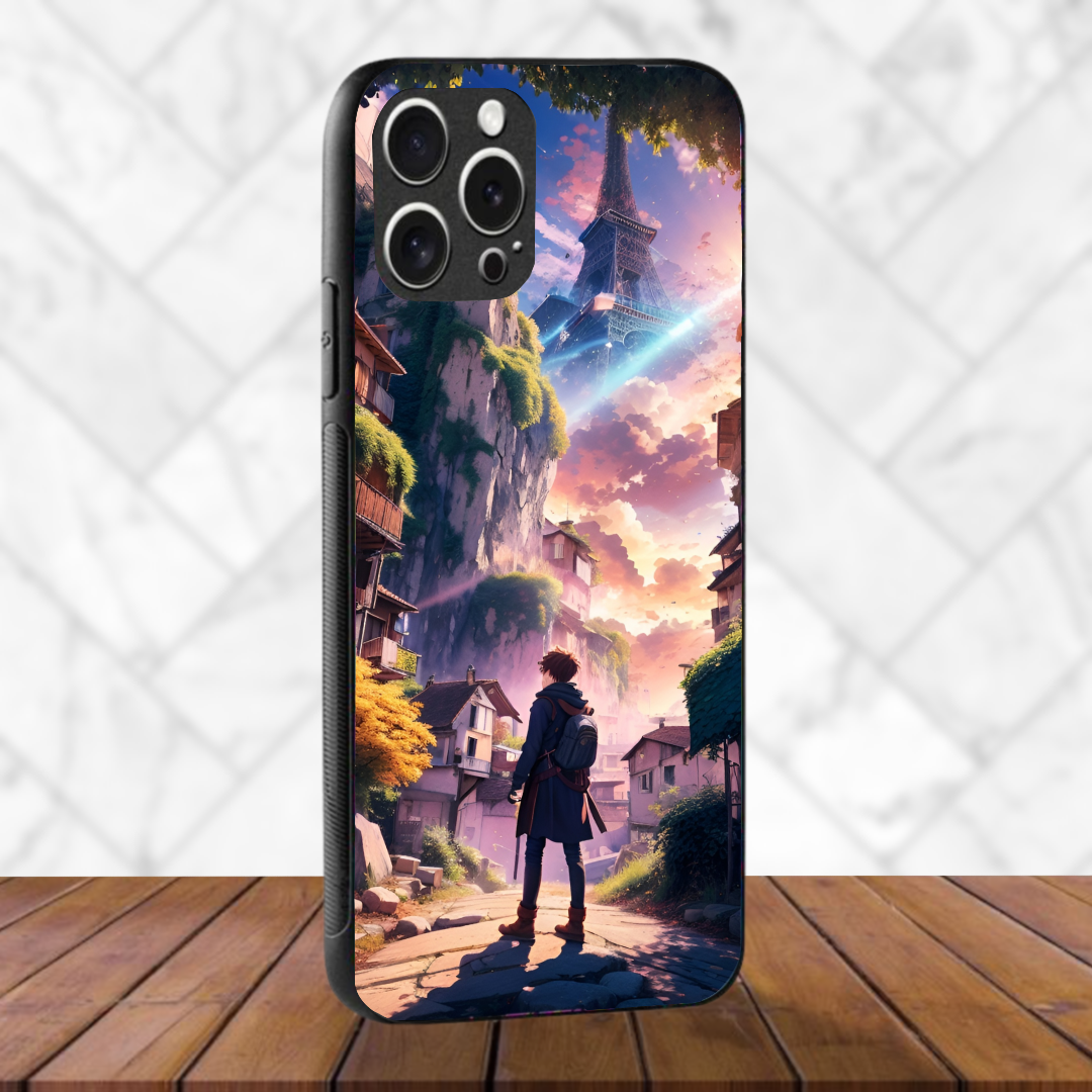 Fantasy Paris - Glass Case Phone Cover