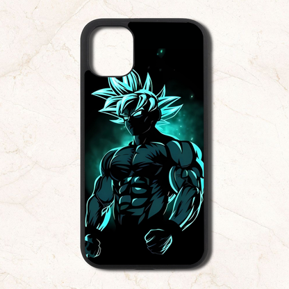 Blue goku - Glass Case Phone Cover