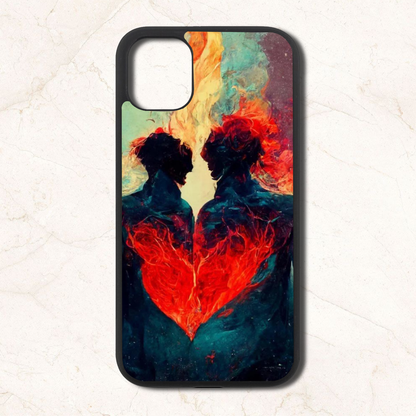 Burning love   - Glass Case Phone Cover