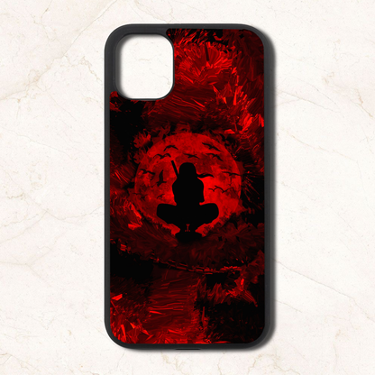 Itachi oil painting  - Glass Case Phone Cover