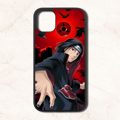 Itachi moon - Glass Case Phone Cover