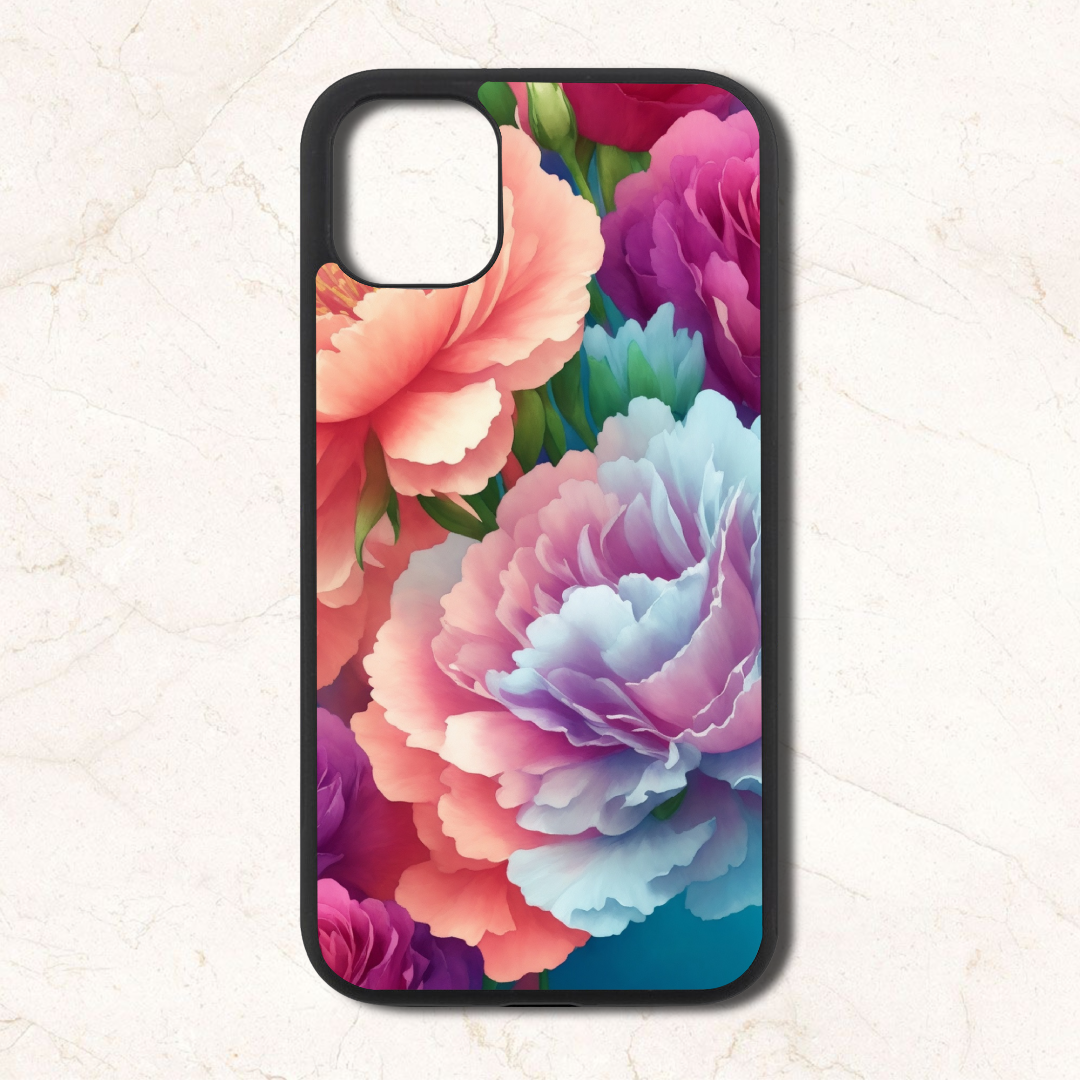 Bright flowers   - Glass Case Phone Cover