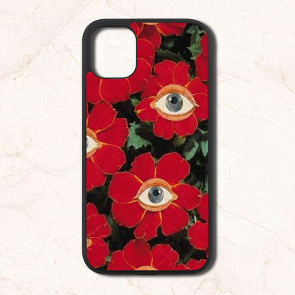 Flowers eyes - Glass Case Phone Cover