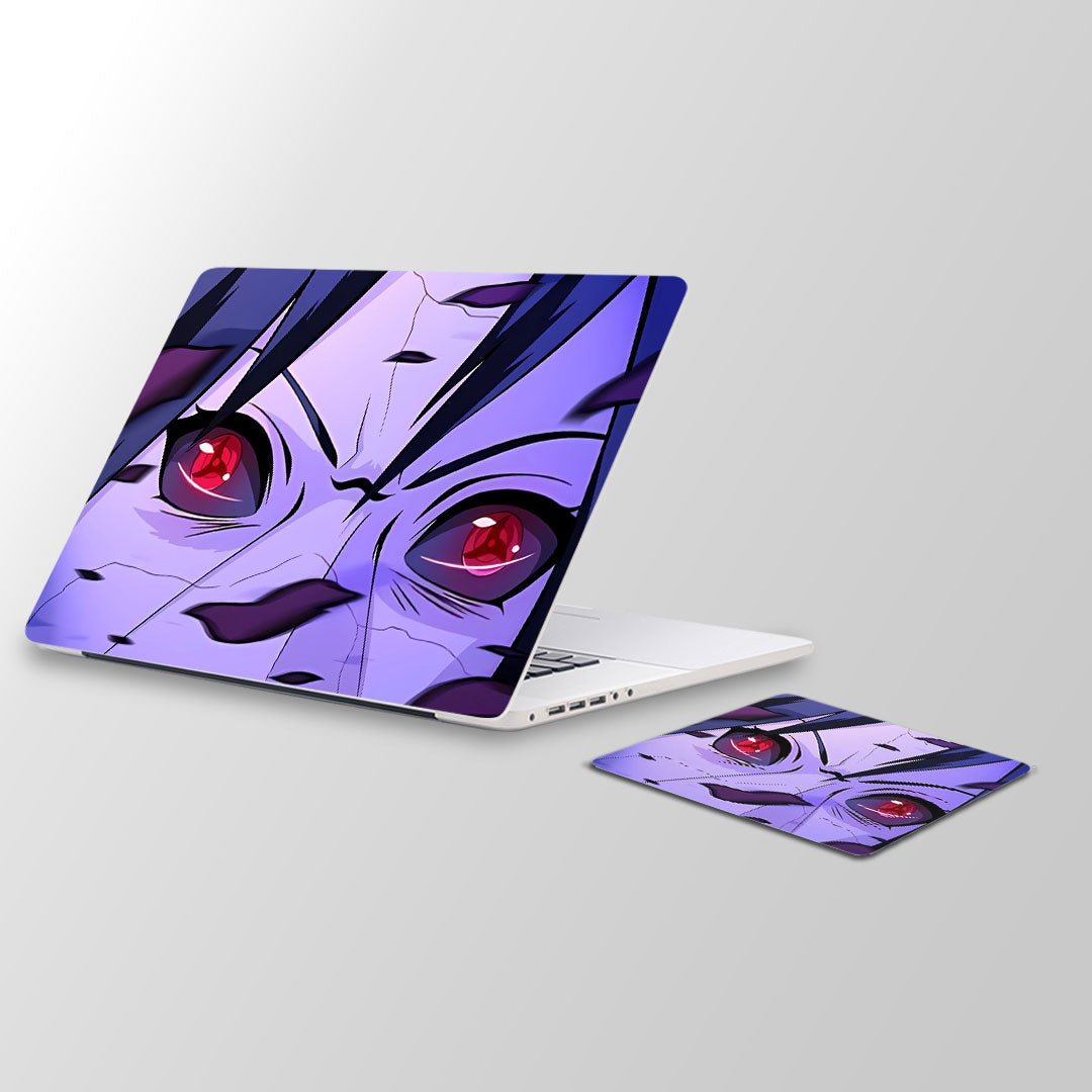 Itachi eyes -  Laptop Skin and Mouse Pad Combo