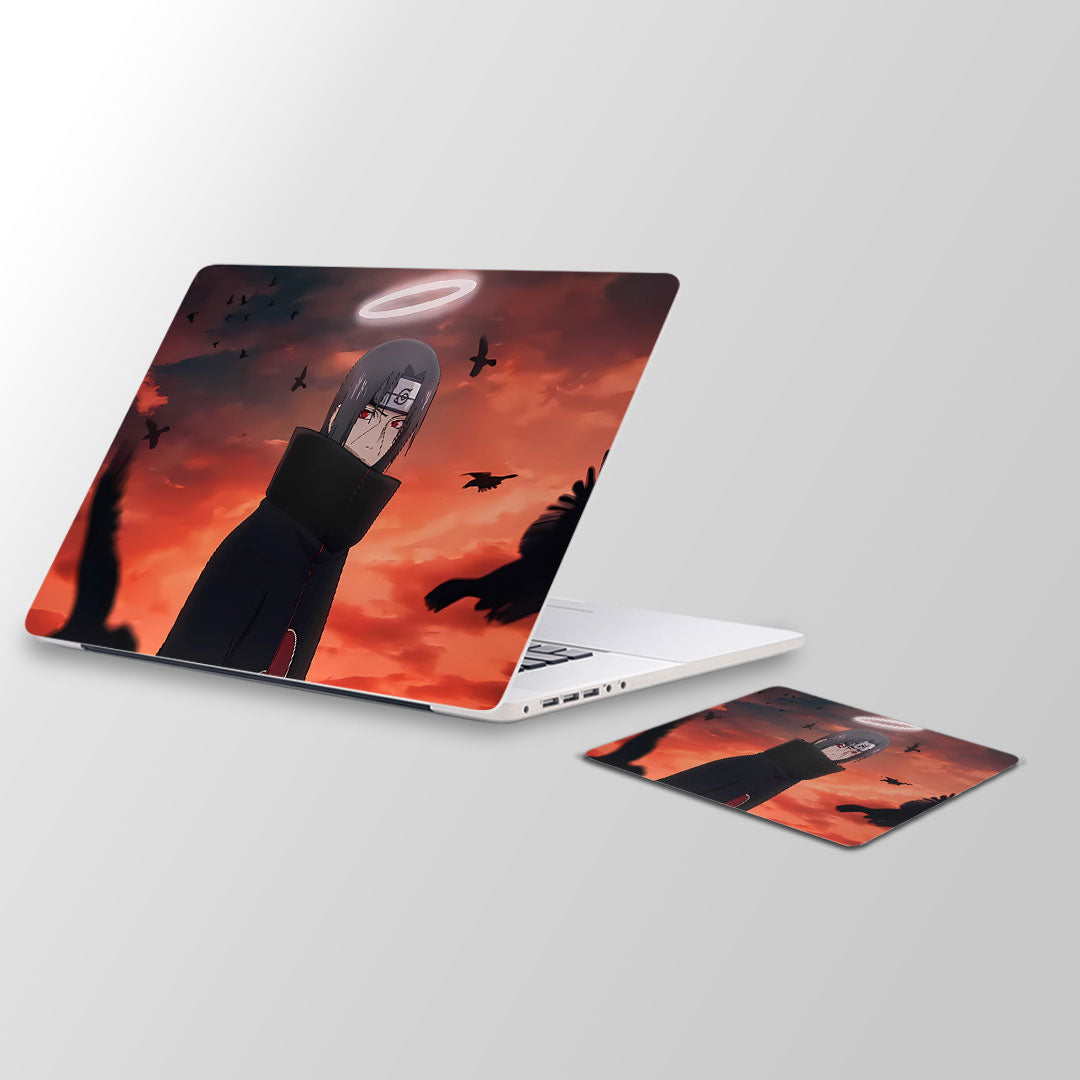 Itachi the lord Laptop Skin and Mouse Pad Combo