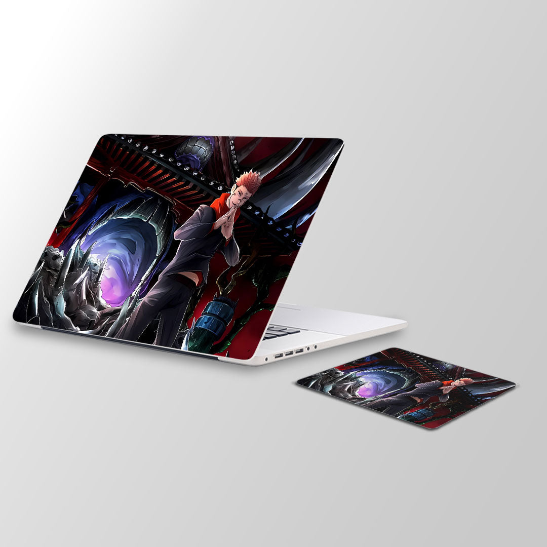 Itadori sukuna Laptop Skin and Mouse Pad Combo