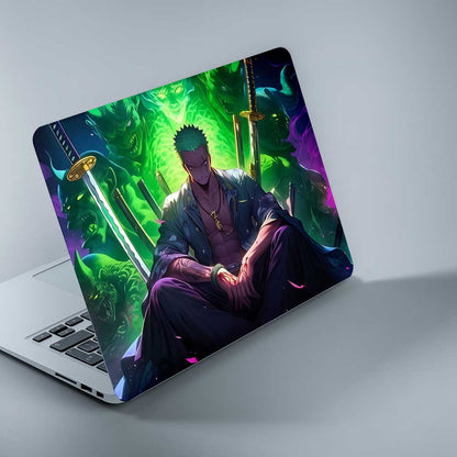 Zoro Green Flame  - LAPTOP SKIN