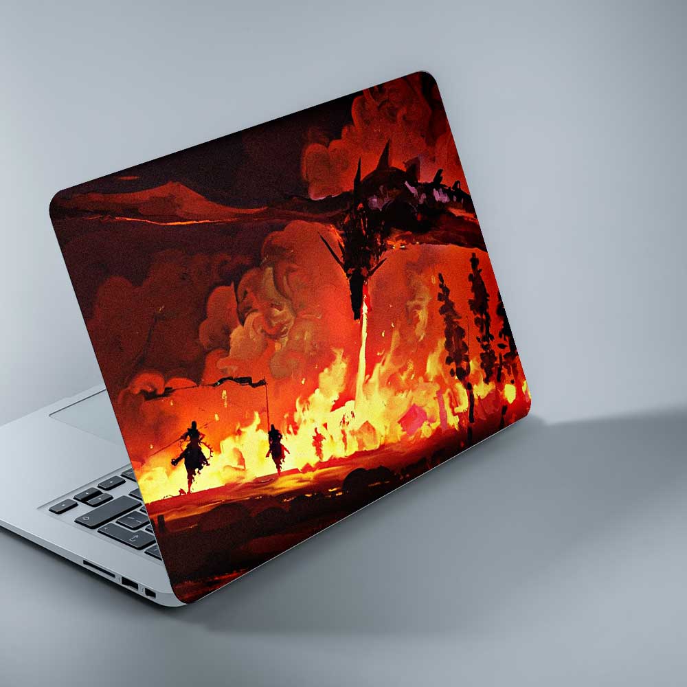 The burning ground - LAPTOP SKIN