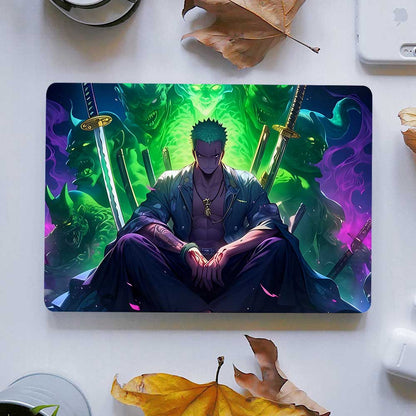 Zoro Green Flame  - LAPTOP SKIN