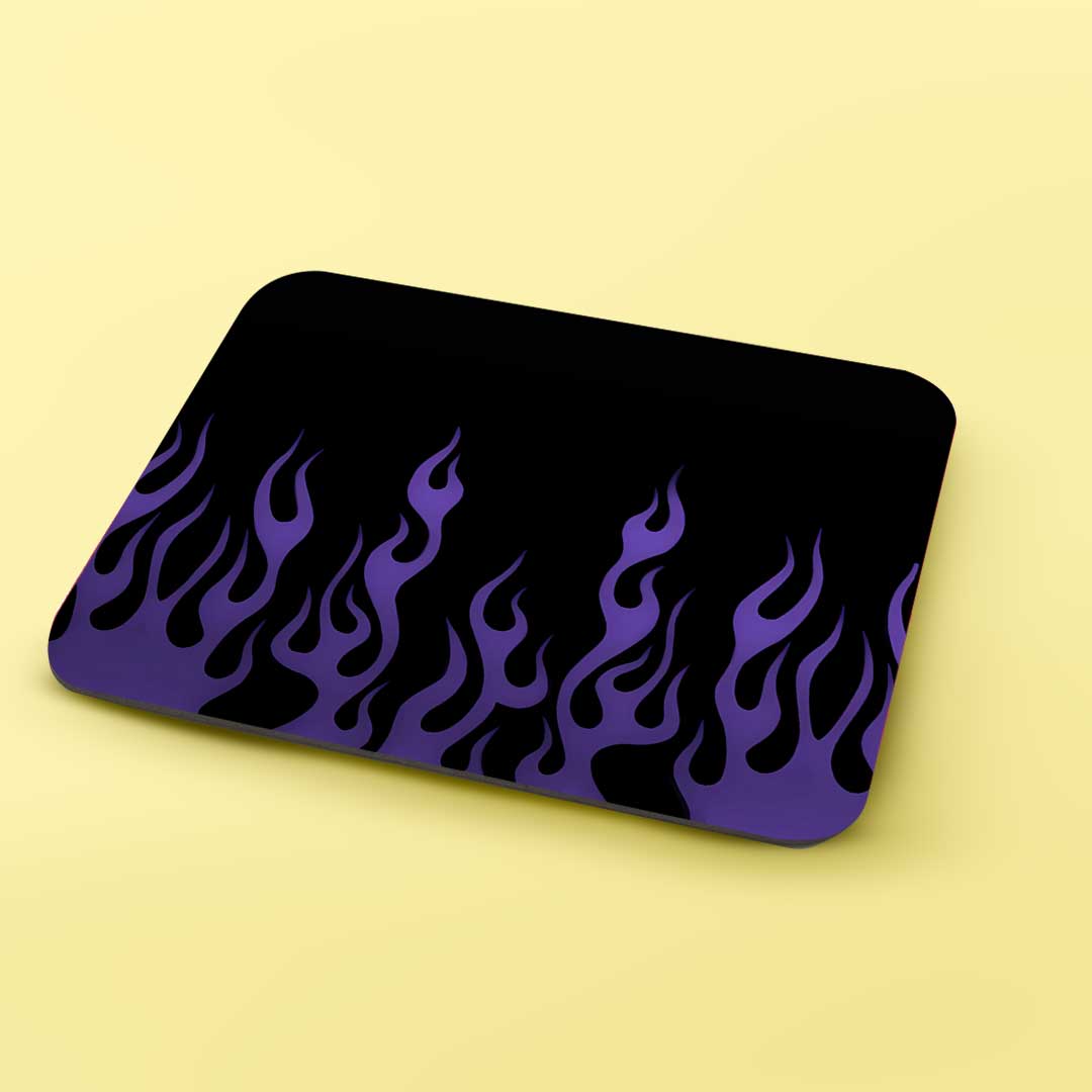 Purple flame - Mouse Pad