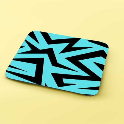 Thunder pattern blue - Mouse Pad