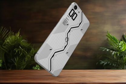 abstract black & white line - Mobile Skin (3D Textured) FC1193