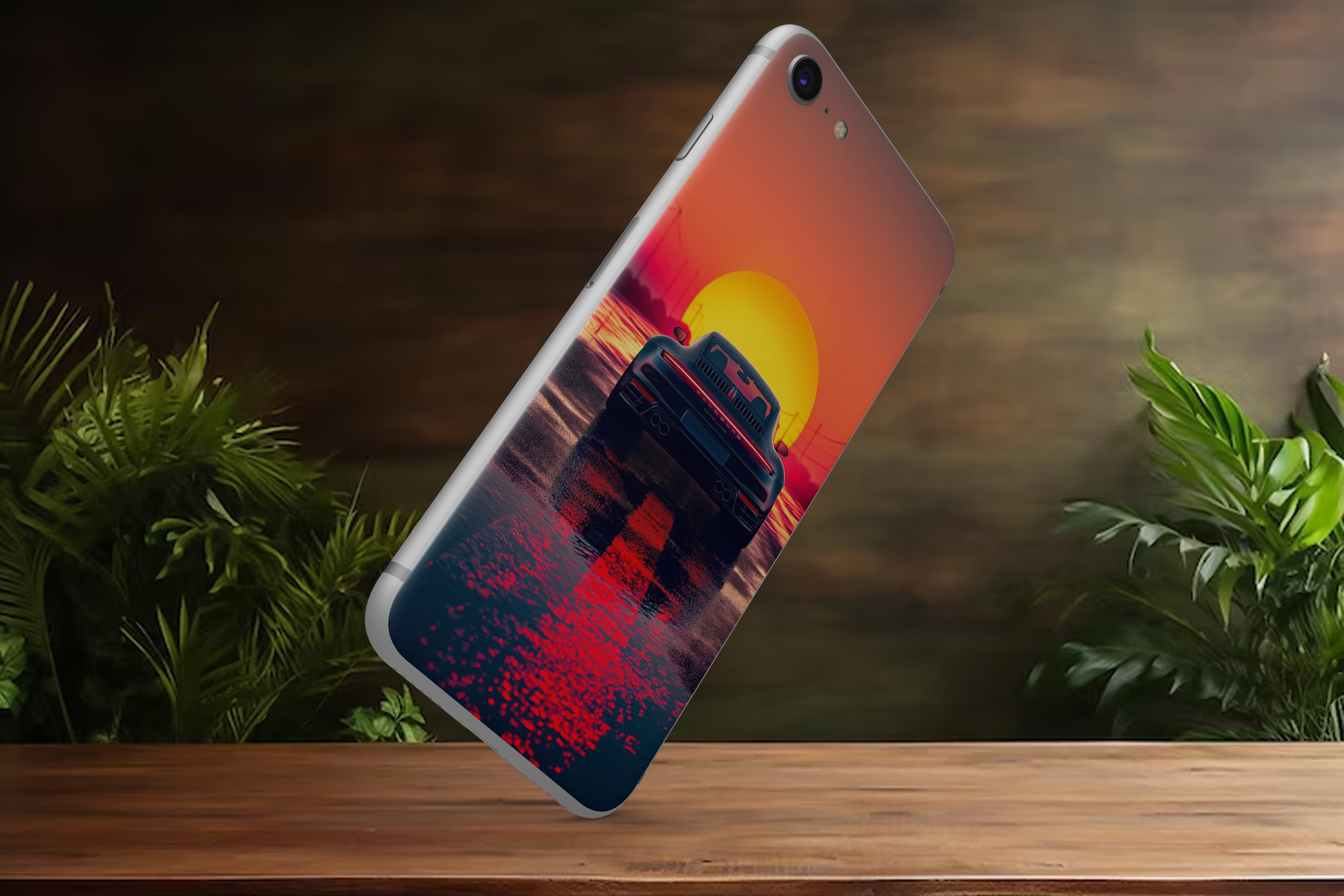 sunset car skin - Mobile Skin (3D Textured) FC1006