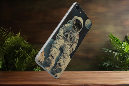 astronaut sitting in moon  - Mobile Skin (3D Textured) FC1027