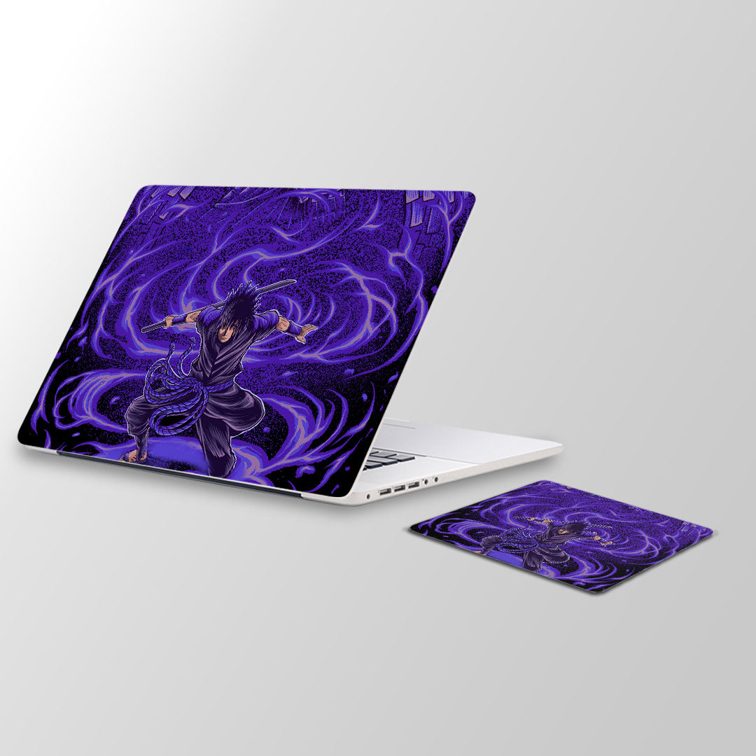 Sasuke mana Laptop Skin and Mouse Pad Combo