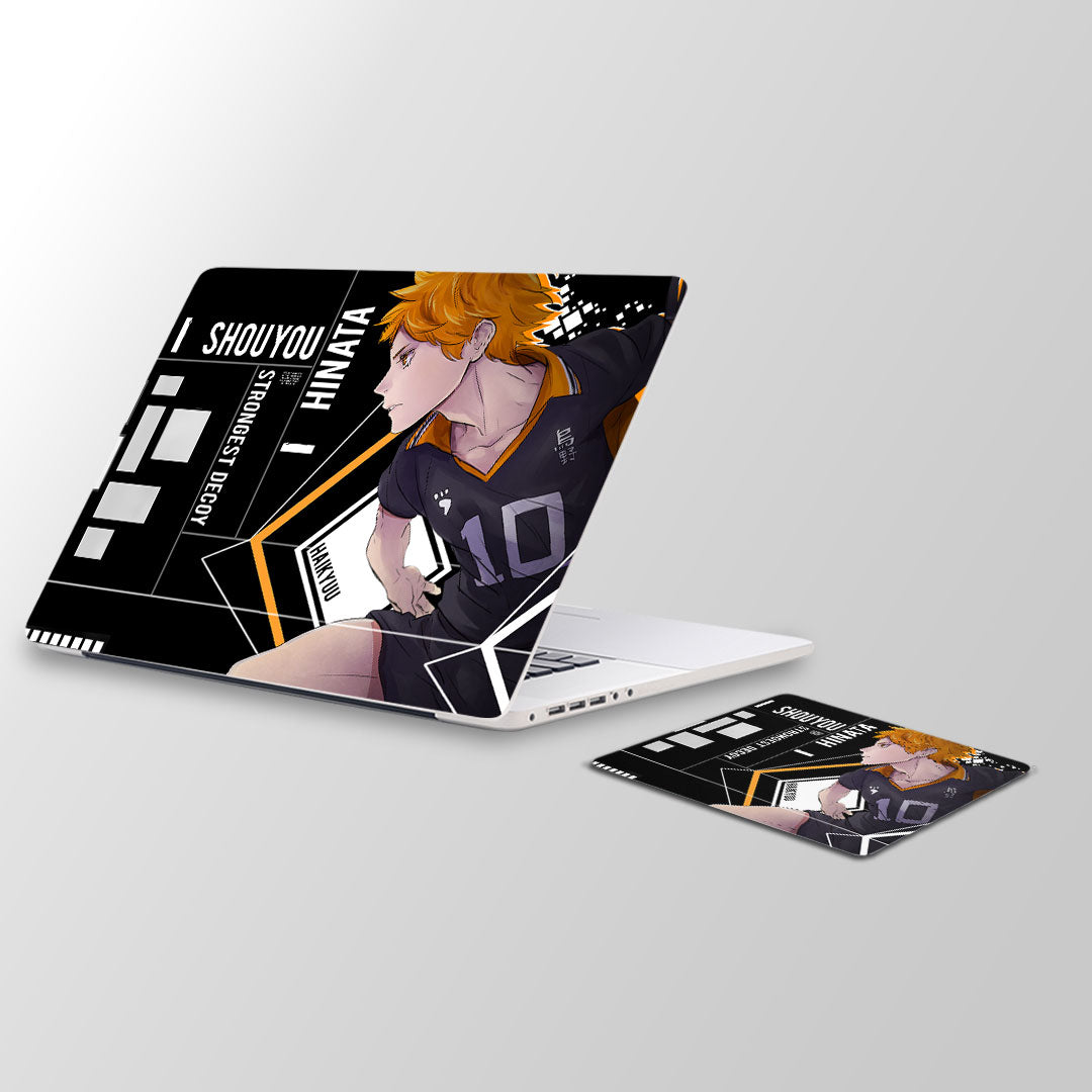 Shouyo Hinata- Haikyuu Laptop Skin and Mouse Pad Combo