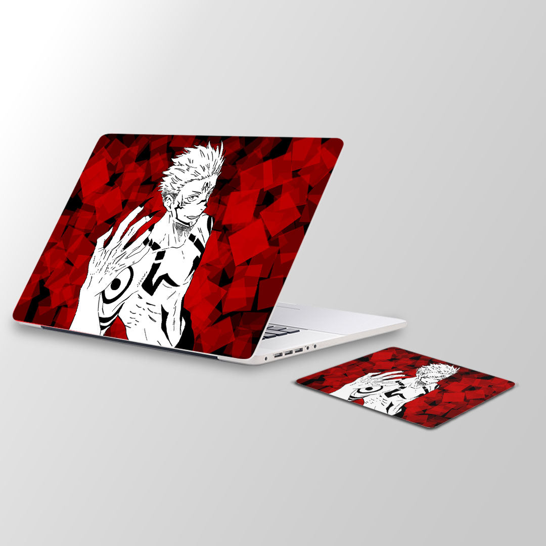 Sukuna the king Laptop Skin and Mouse Pad Combo