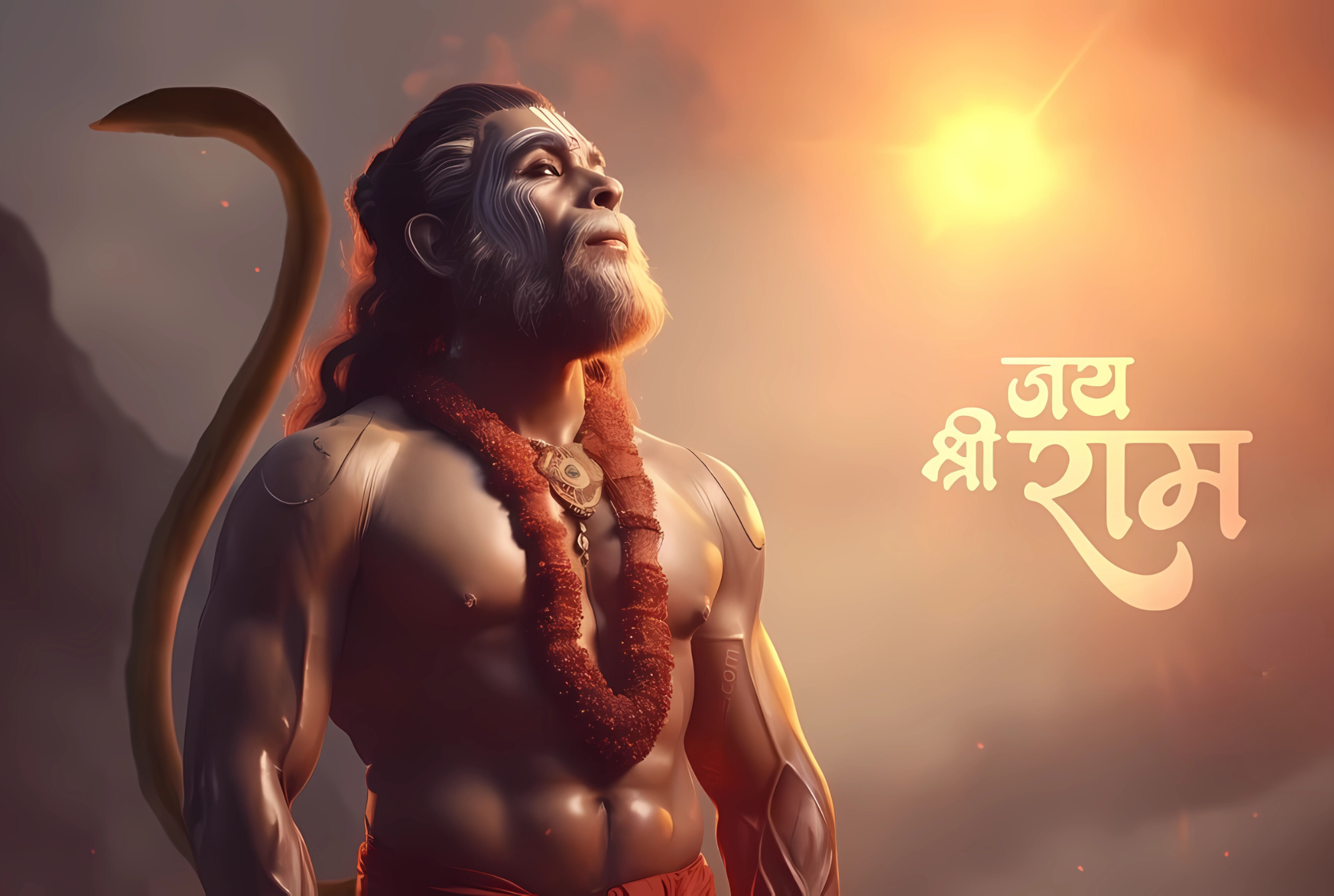 Hanuman ji realistic   - LAPTOP SKIN