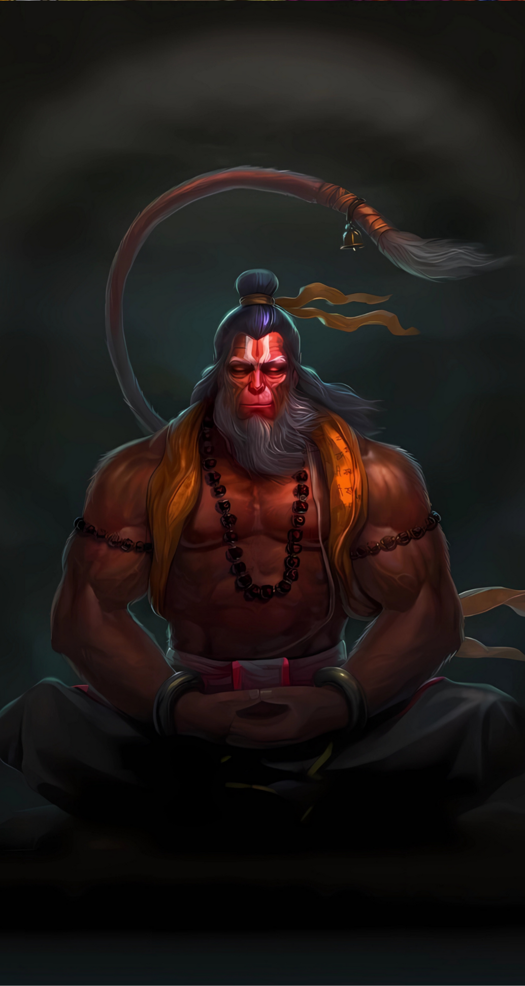 Hanuman Meditation - Mobile Skin (3D Textured) FC1163