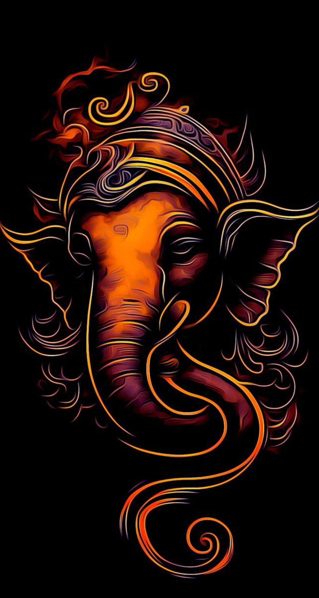 Shree Ganesh Dark - Mobile Skin (3D Textured) FC1140