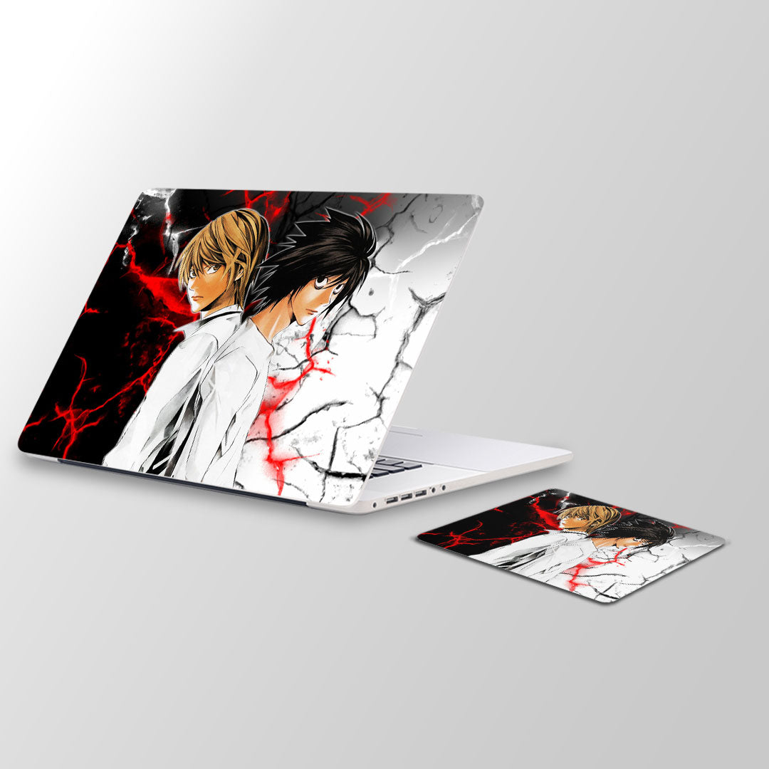 Yin and yang - Death note Laptop Skin and Mouse Pad Combo