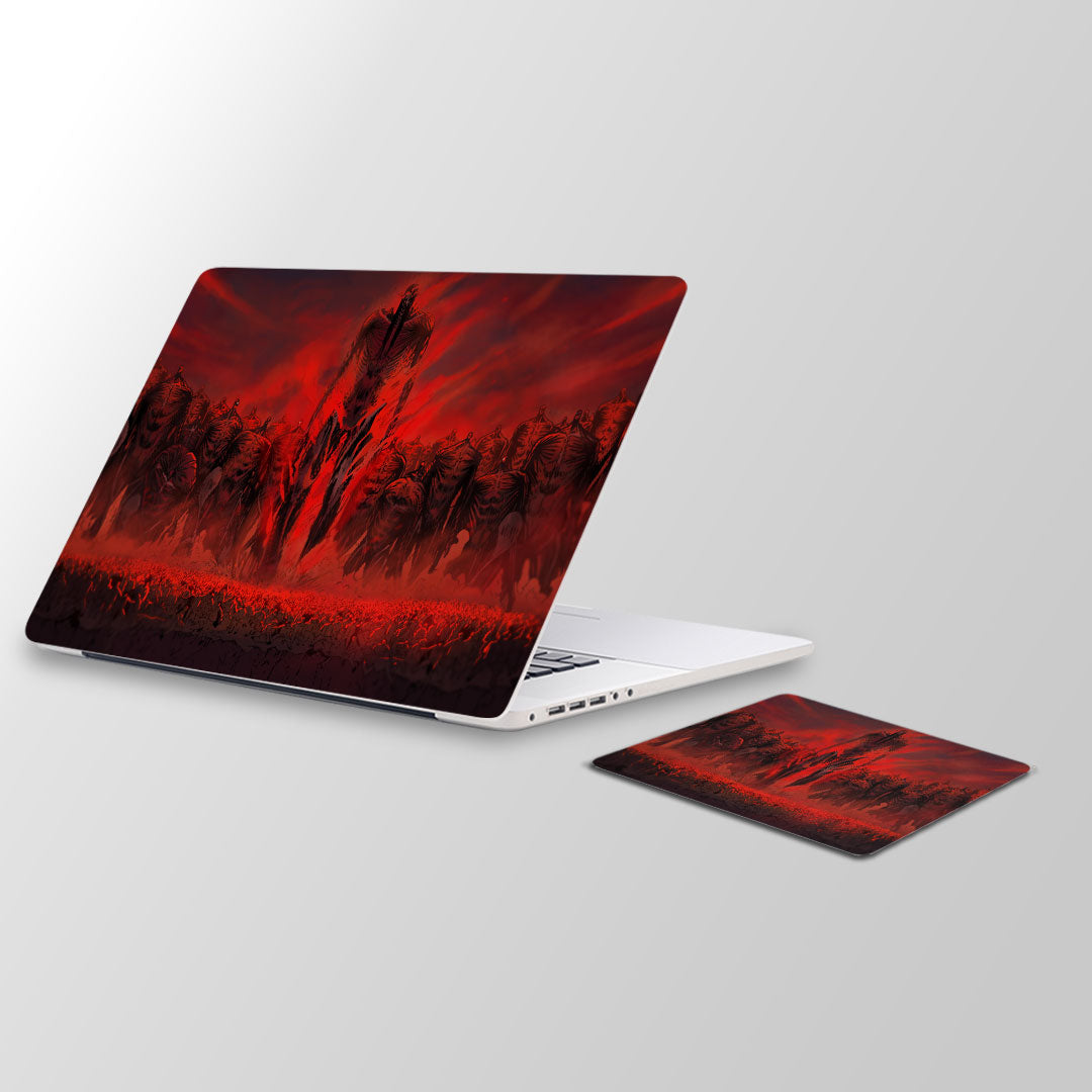 Attack on titan Laptop Skin and Mouse Pad Combo