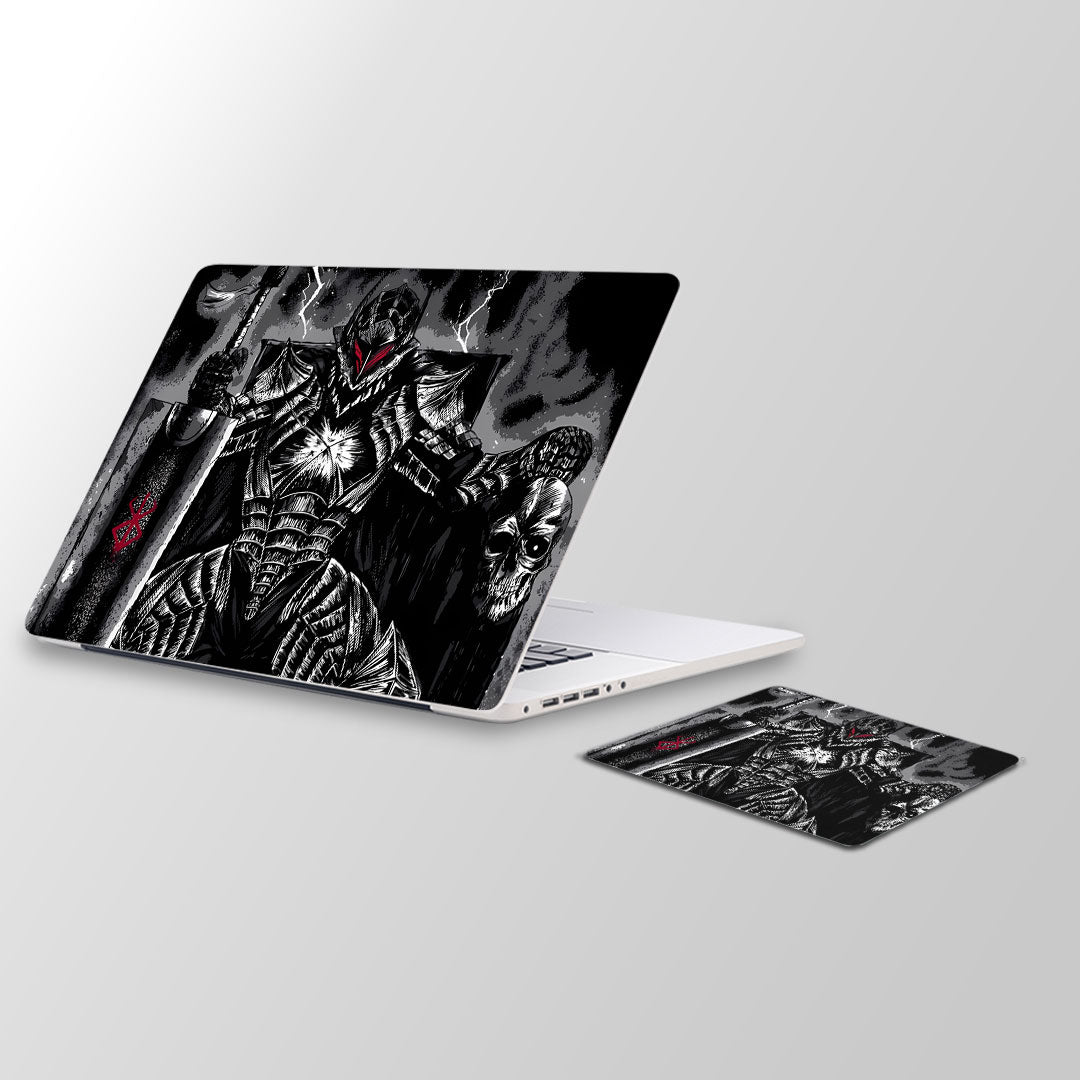 Beserk btw-  Laptop Skin and Mouse Pad Combo